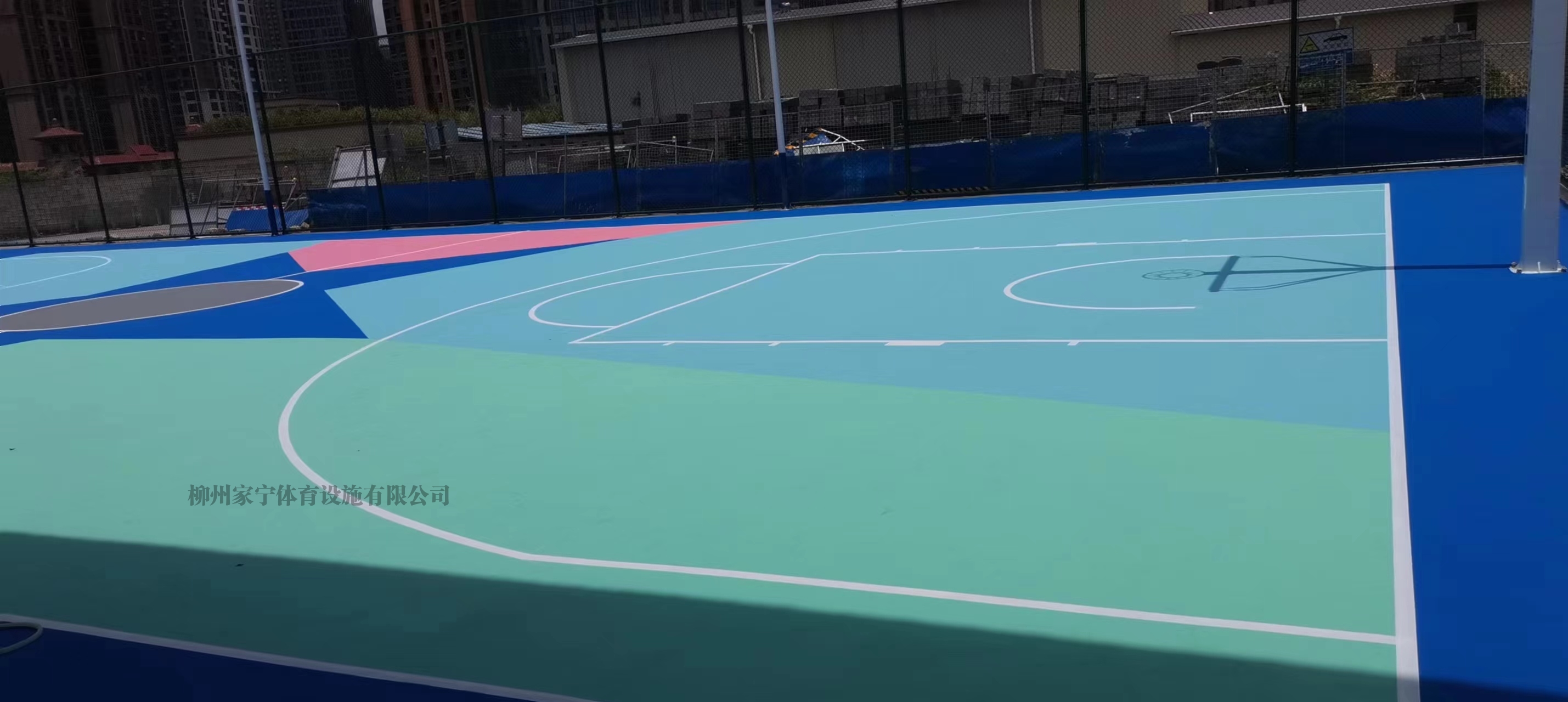 武汉篮球场画线